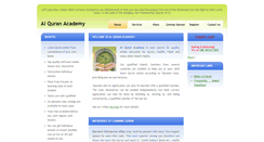 Desktop Screenshot of alquranacademy.com