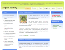 Tablet Screenshot of alquranacademy.com
